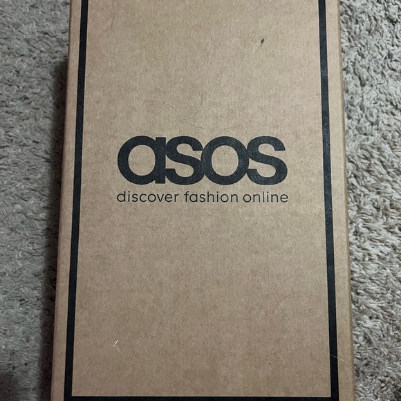 NIB Asos Design Black Suede Platform Sandal - Picture 5 of 6